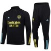 Arsenal Quarter Zip Trenings Collegegenser Set 23-24 Svart - Herre